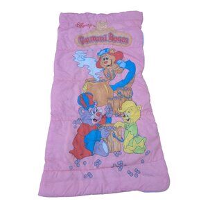 Disney Gummi Bears Pink Purple character Children's sleeping bag 1980s